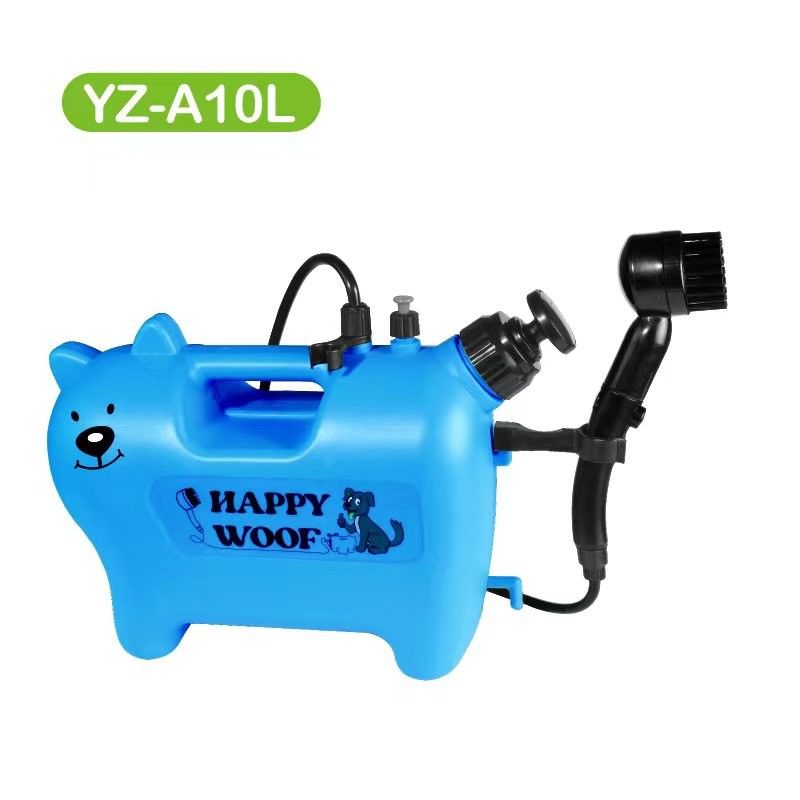le joint portatif du chien 10L avec la puissance balayent l'usine de nettoyage d'animal familier de lavage d'animal familier portatif vert de dispositif