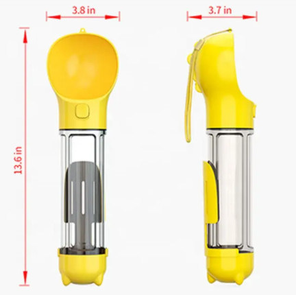 Cuvette pliante de chien de bouteille d'eau portative extérieure en plastique de chien pour la hausse