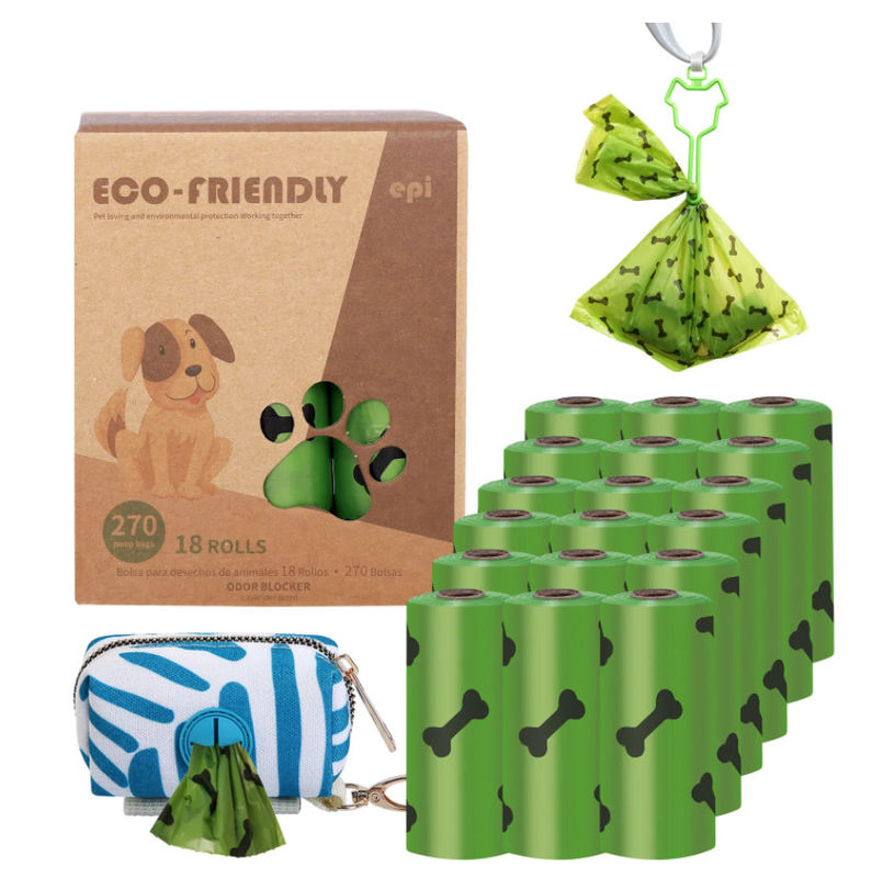 Les ordures biodégradables écologiques mettent en sac les sacs compostables de chien de fécule de maïs de fécule de maïs