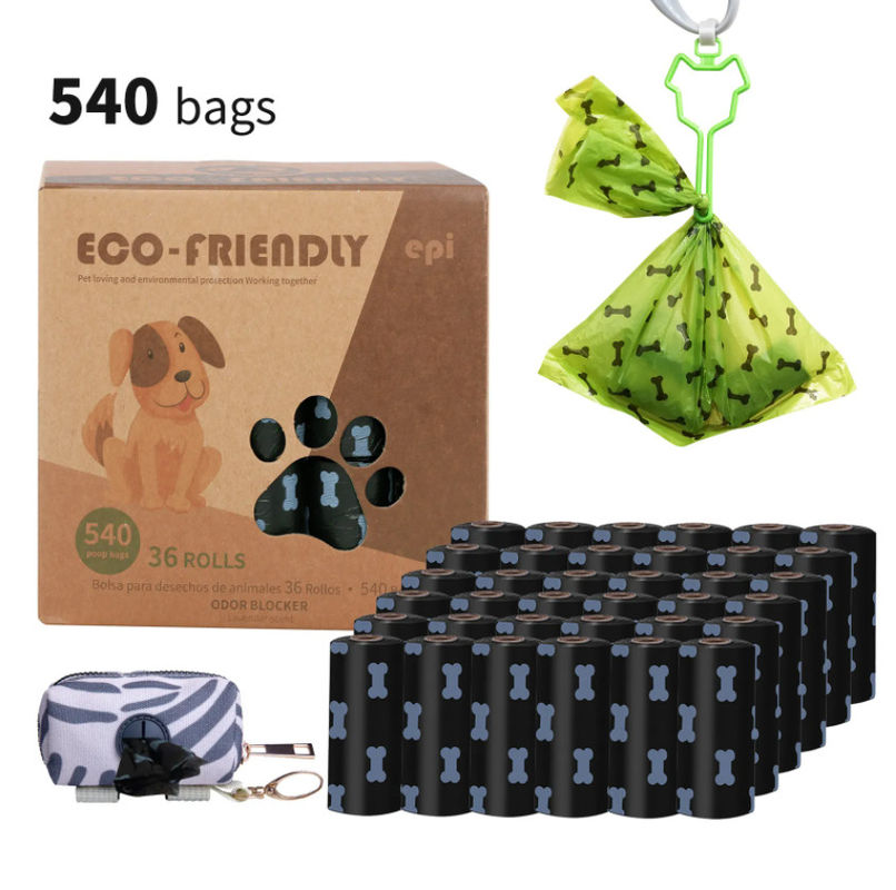 Sac compostable écologique biodégradable fait sur commande de dunette du sac 100% de dunette de chien de fécule de maïs